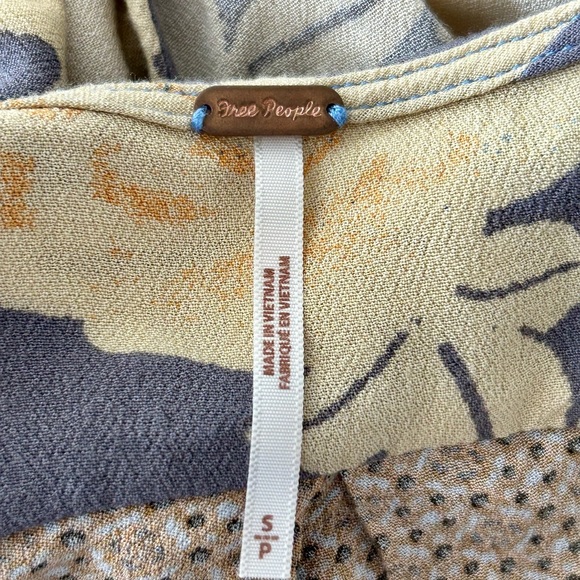 Free People Patchwork Aloha Floral Blouse - Picture 8 of 11